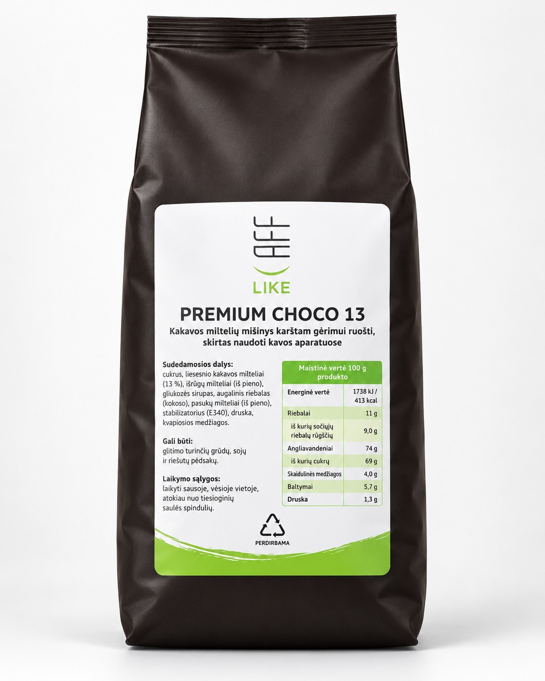 Caff Like Premium Choco 13 kakavos gėrimo mišinys 1000 g